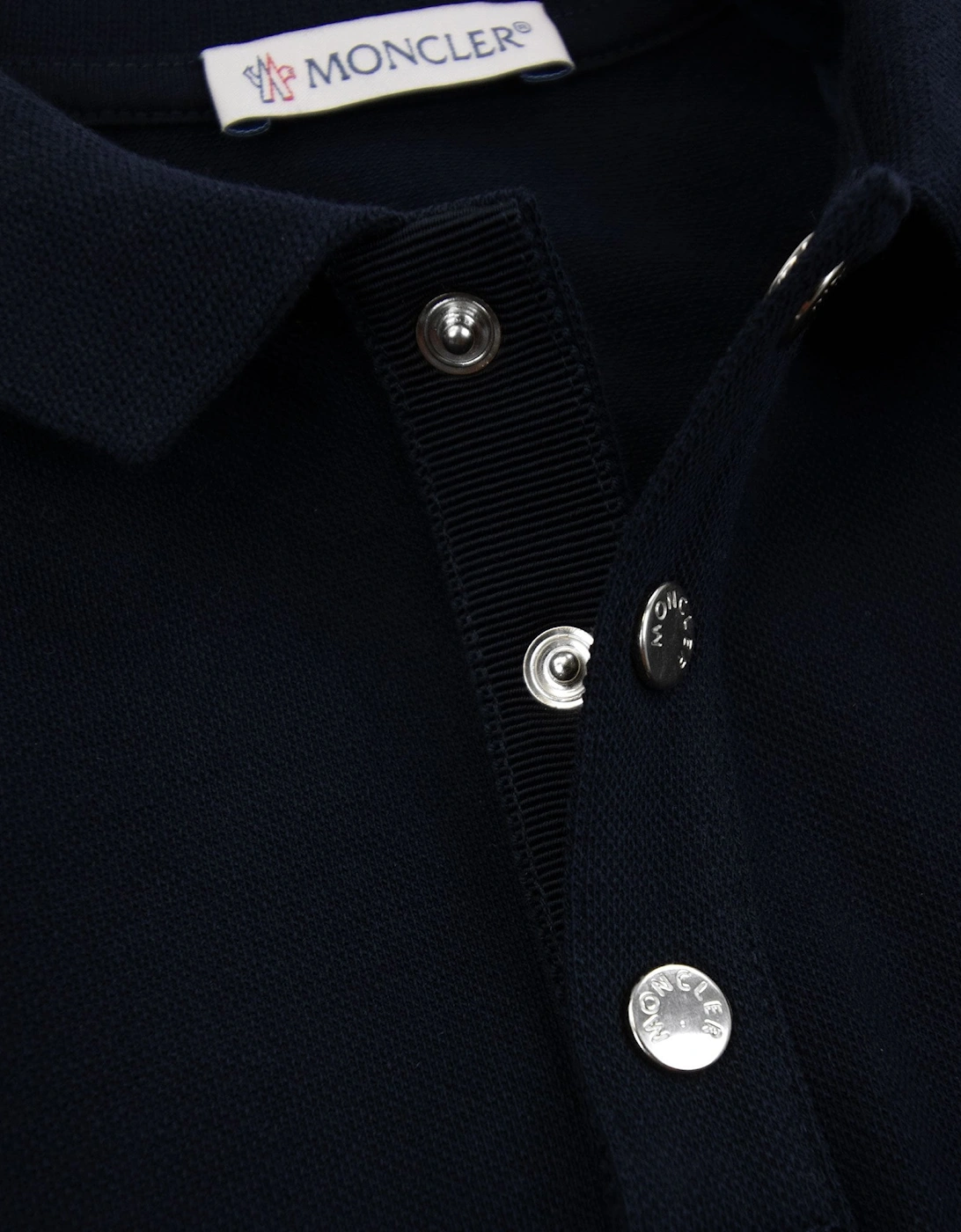 Junior Cotton Piquet Polo Dress Navy 778
