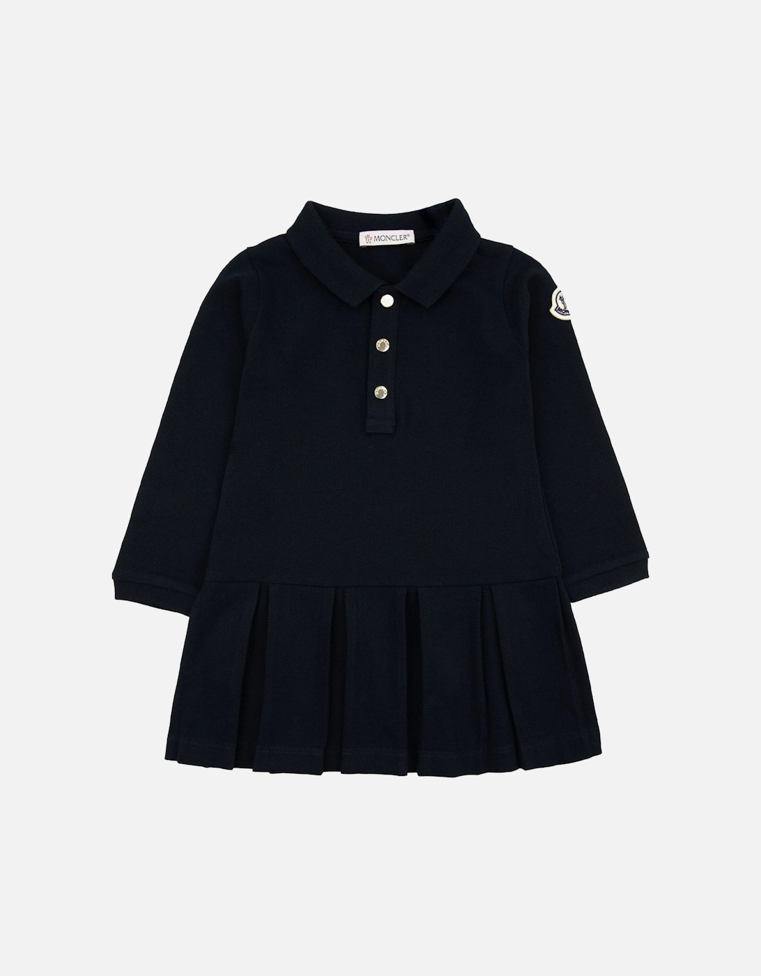 Junior Cotton Piquet Polo Dress Navy 778, 7 of 6
