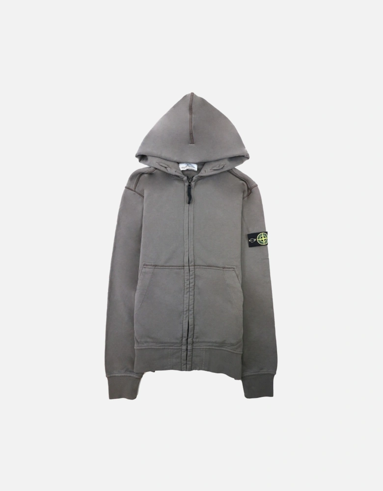 Junior 60640 Hooded Zip Up Sweatshirt Khaki V0060