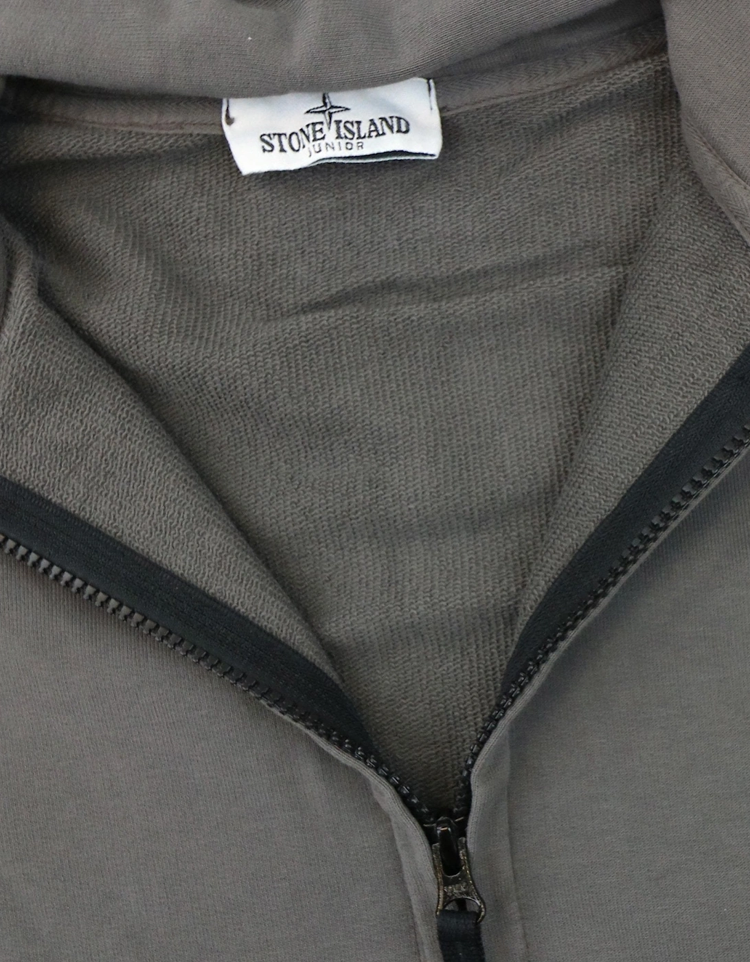 Junior 60640 Hooded Zip Up Sweatshirt Khaki V0060