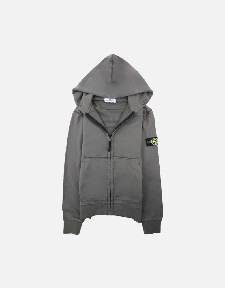 Junior 60640 Hooded Zip Up Sweatshirt Khaki V0060