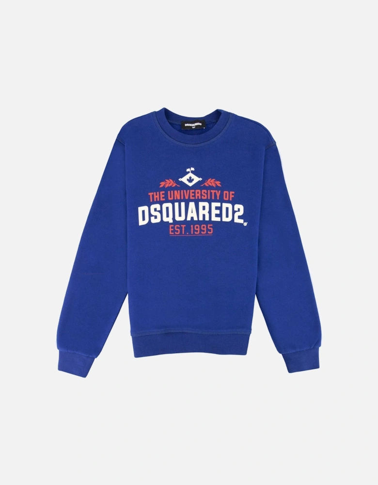 Kids University Of Dsquared Sweatshirt Blue