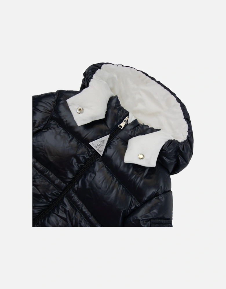 Junior Maire Hooded Down Jacket Navy 742