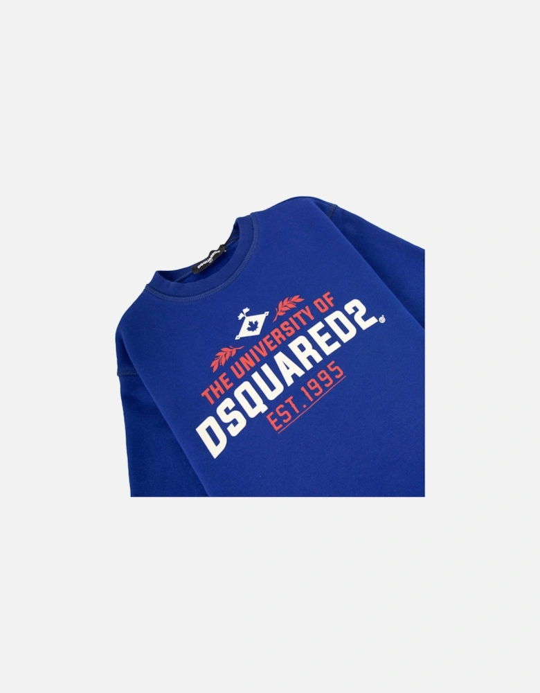 Kids University Of Dsquared Sweatshirt Blue