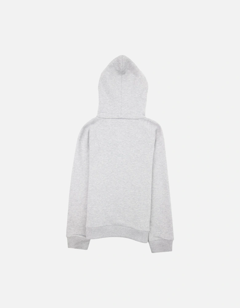 Junior Logo Print Hooded Sweatshirt Grey 1676