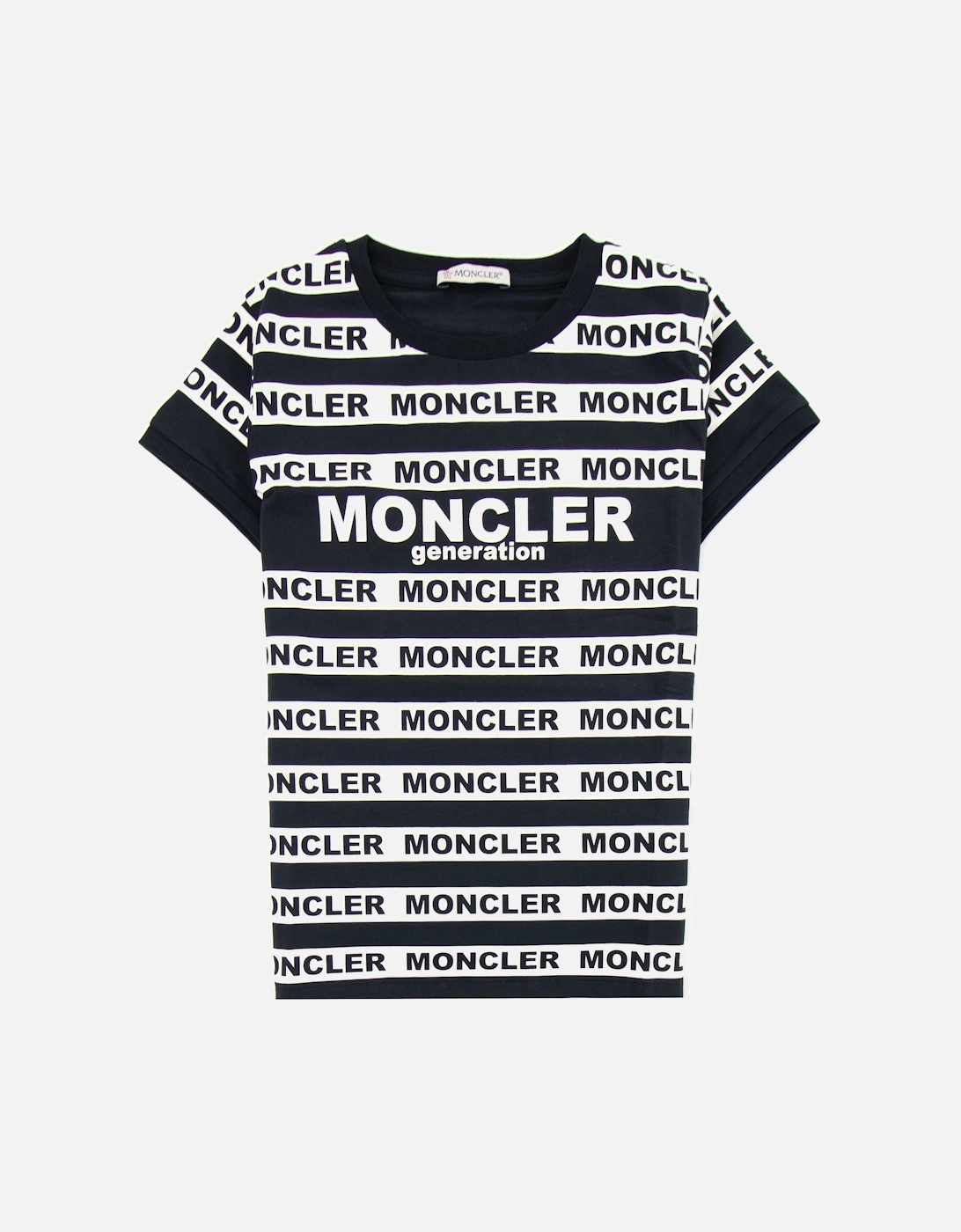 Junior Genertation Stripe T-shirt Black, 3 of 2