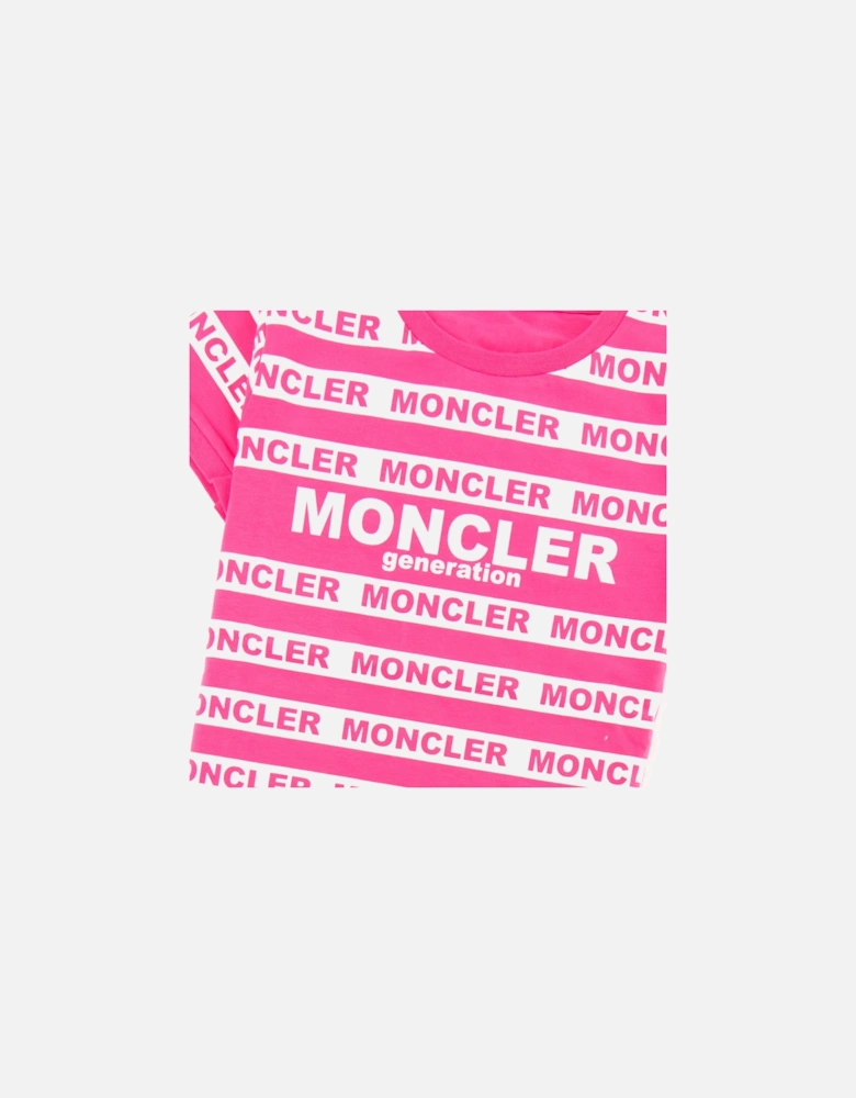 Junior Genertation Stripe T-shirt Pink GJ1