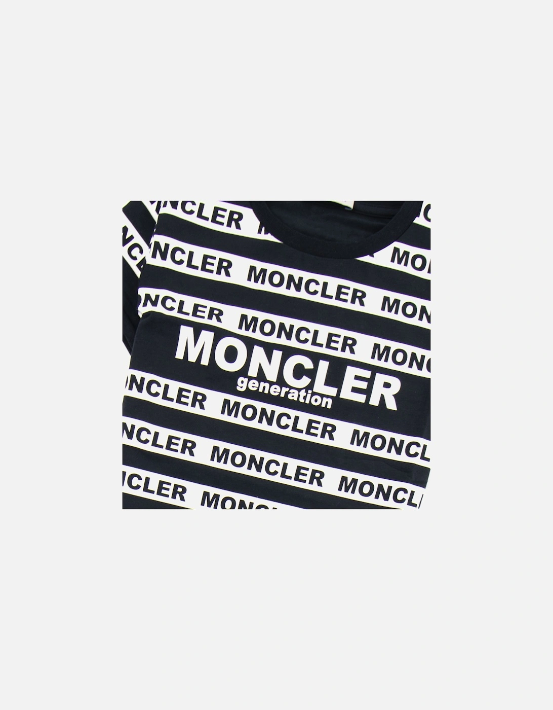 Junior Genertation Stripe T-shirt Black