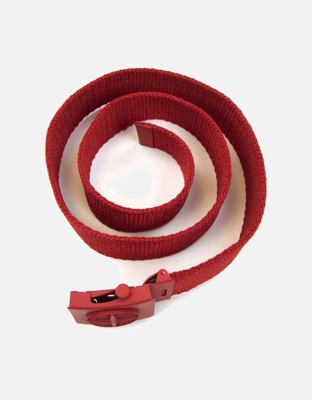 Junior 90461 Embossed Logo Buckle Belt Red V0010