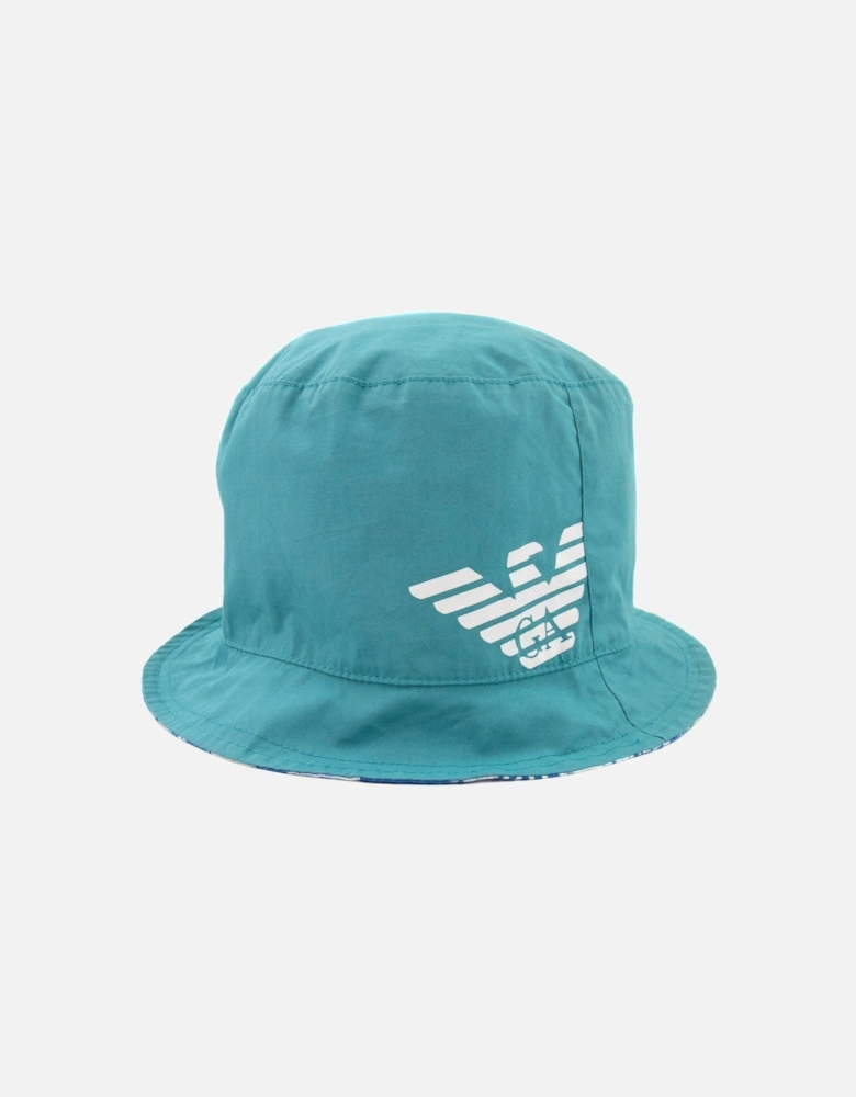 Junior Reversible Eagle Logo Hat Verde Green