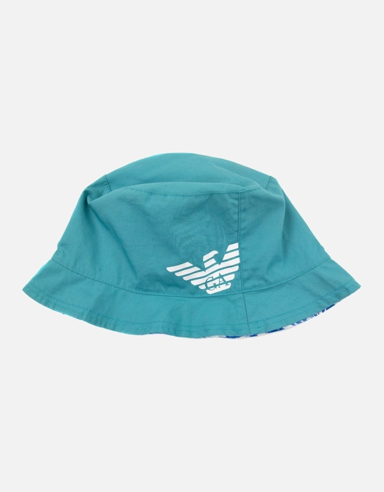 Junior Reversible Eagle Logo Hat Verde Green