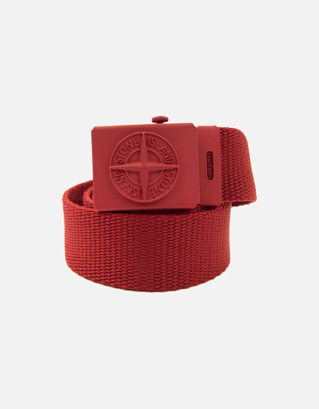 Junior 90461 Embossed Logo Buckle Belt Red V0010