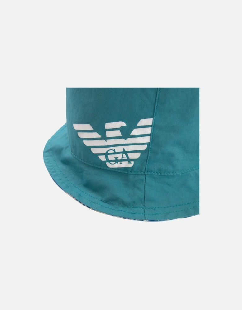 Junior Reversible Eagle Logo Hat Verde Green