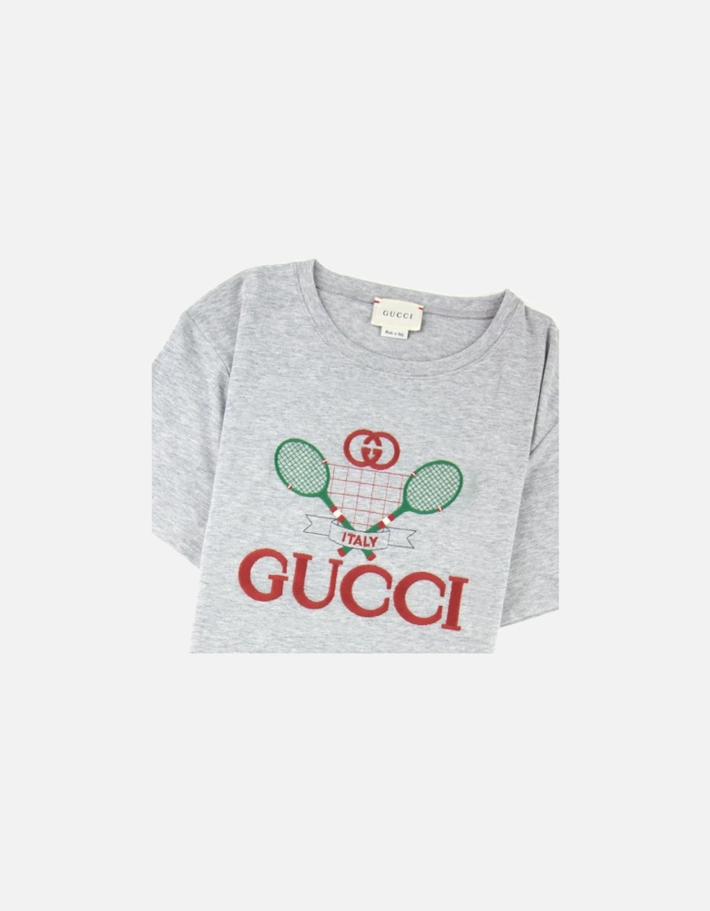 Junior Tennis Logo T-shirt Grey