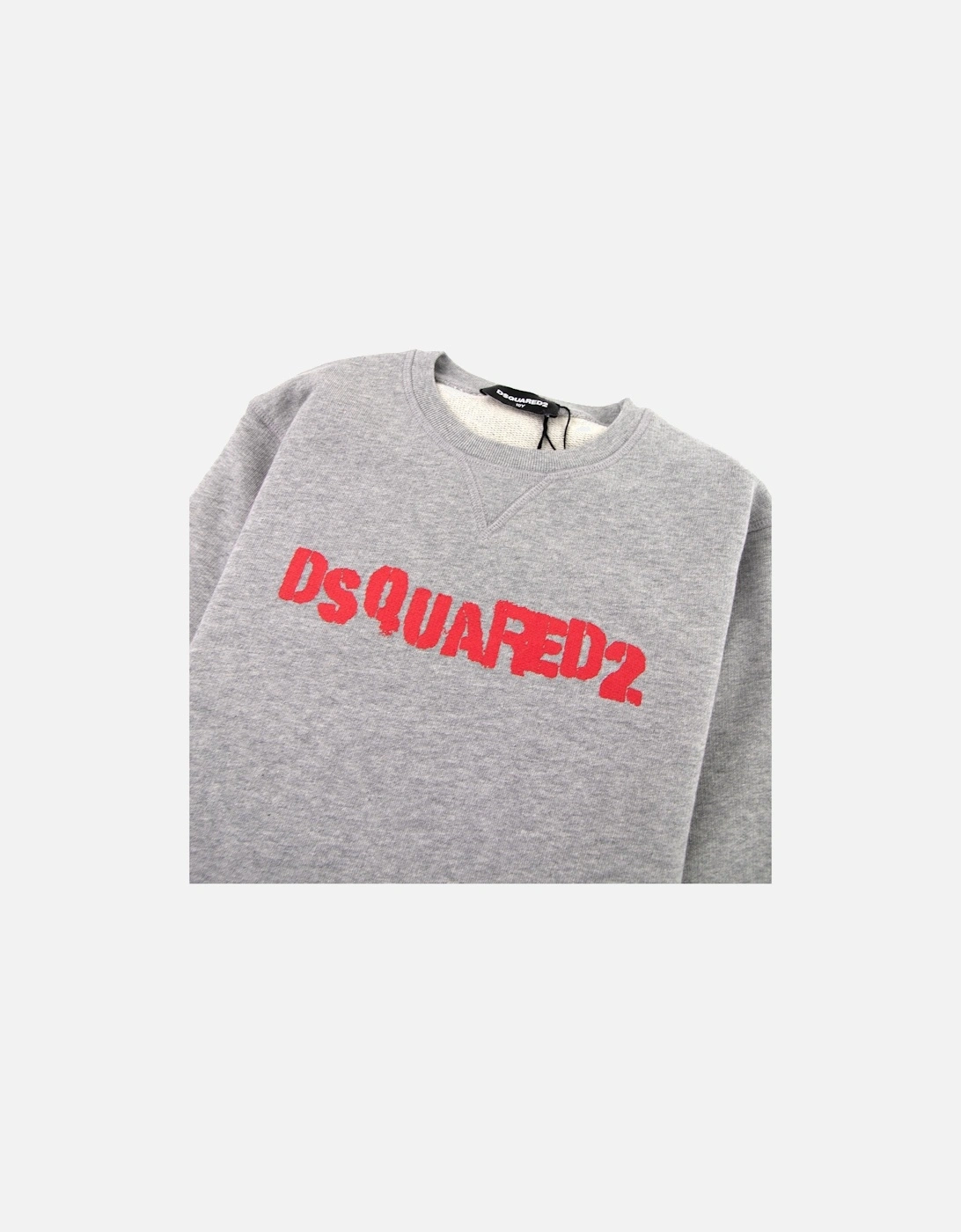 Dsqaured2 Kids Stamped Logo Crewneck Sweatshirt Grey
