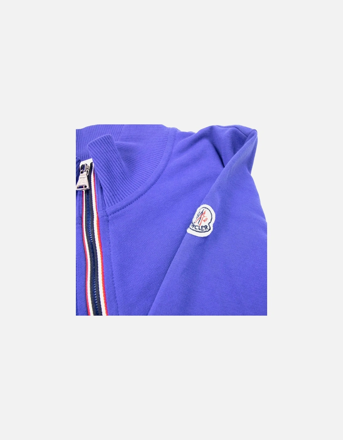 Junior Funnel Neck Zip Up Sweatshirt Blue
