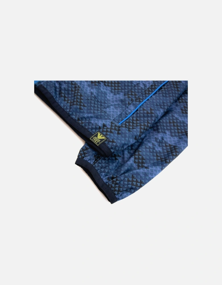 Junior Blouson Nylon Hoodied Jacket Navy Blue