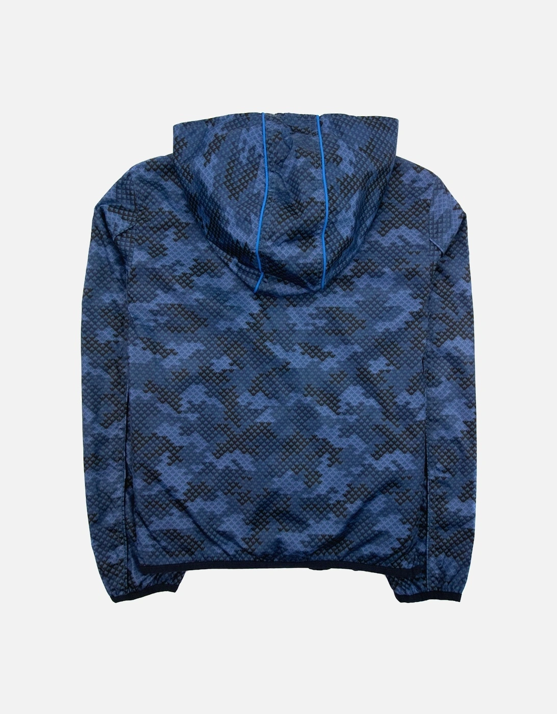 Junior Blouson Nylon Hoodied Jacket Navy Blue