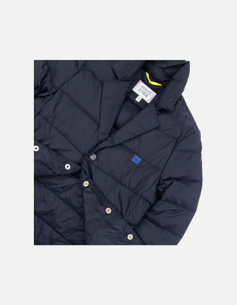 Junior Padded Blazer Jacket Navy