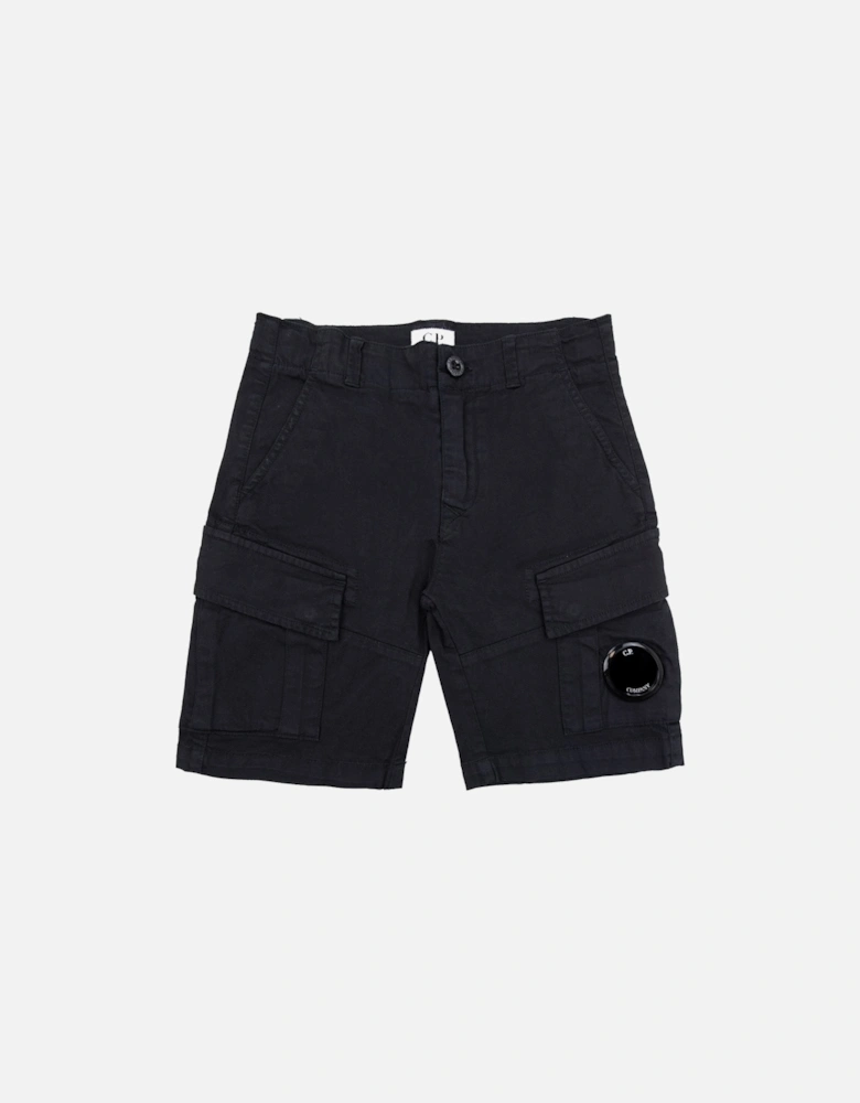 Undersixteen U16 Stretch Satten Lens Cargo Shorts Black 999