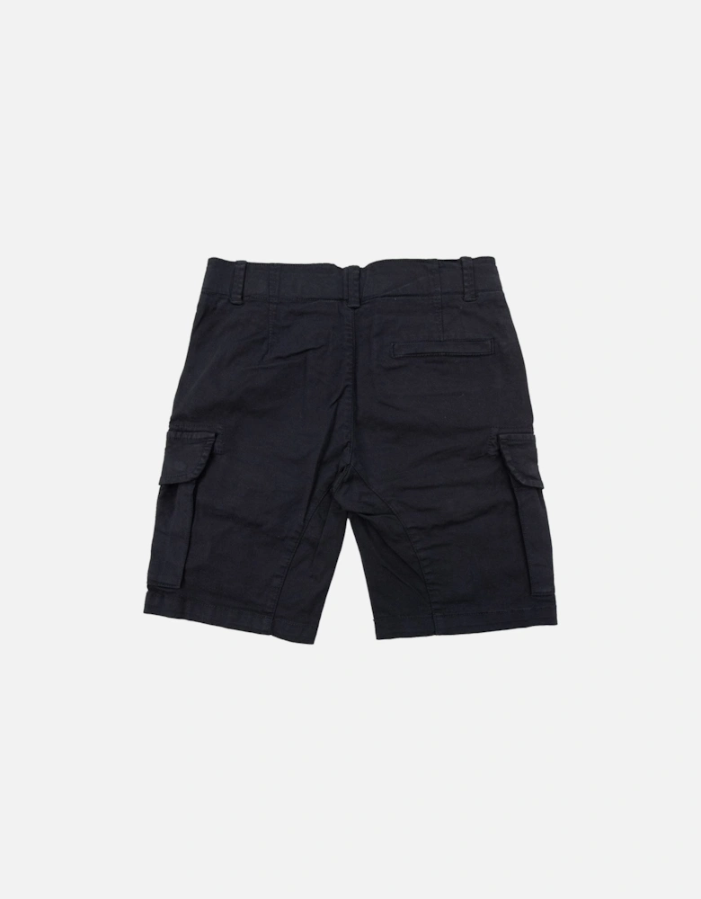 Undersixteen U16 Stretch Satten Lens Cargo Shorts Black 999