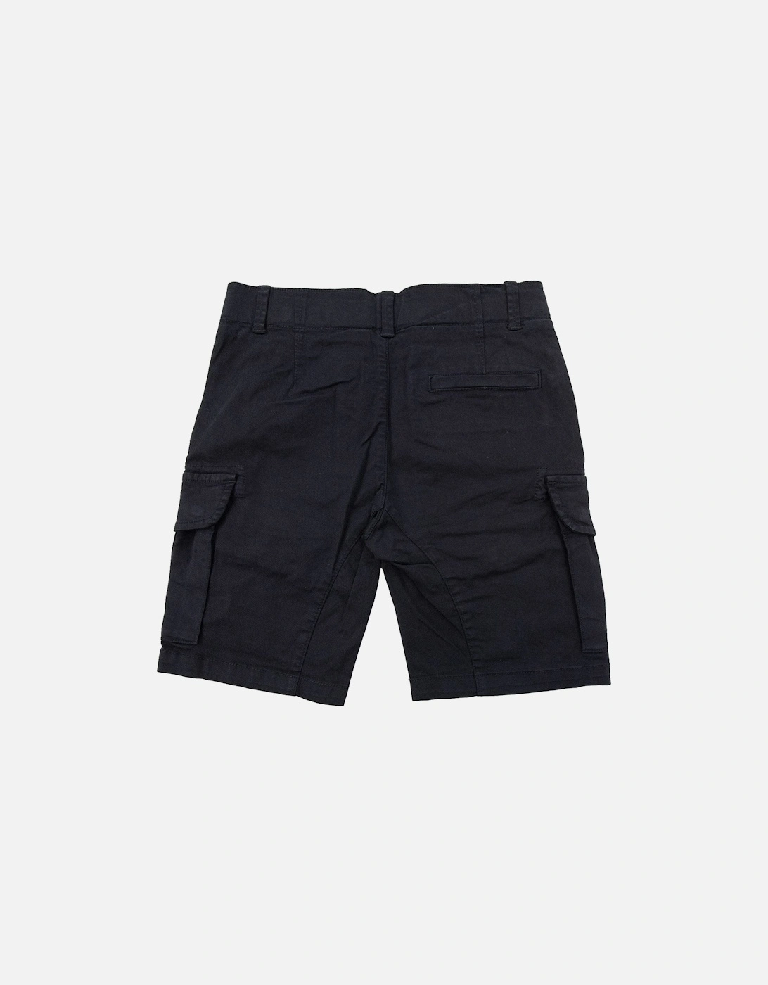 Undersixteen U16 Stretch Satten Lens Cargo Shorts Black 999