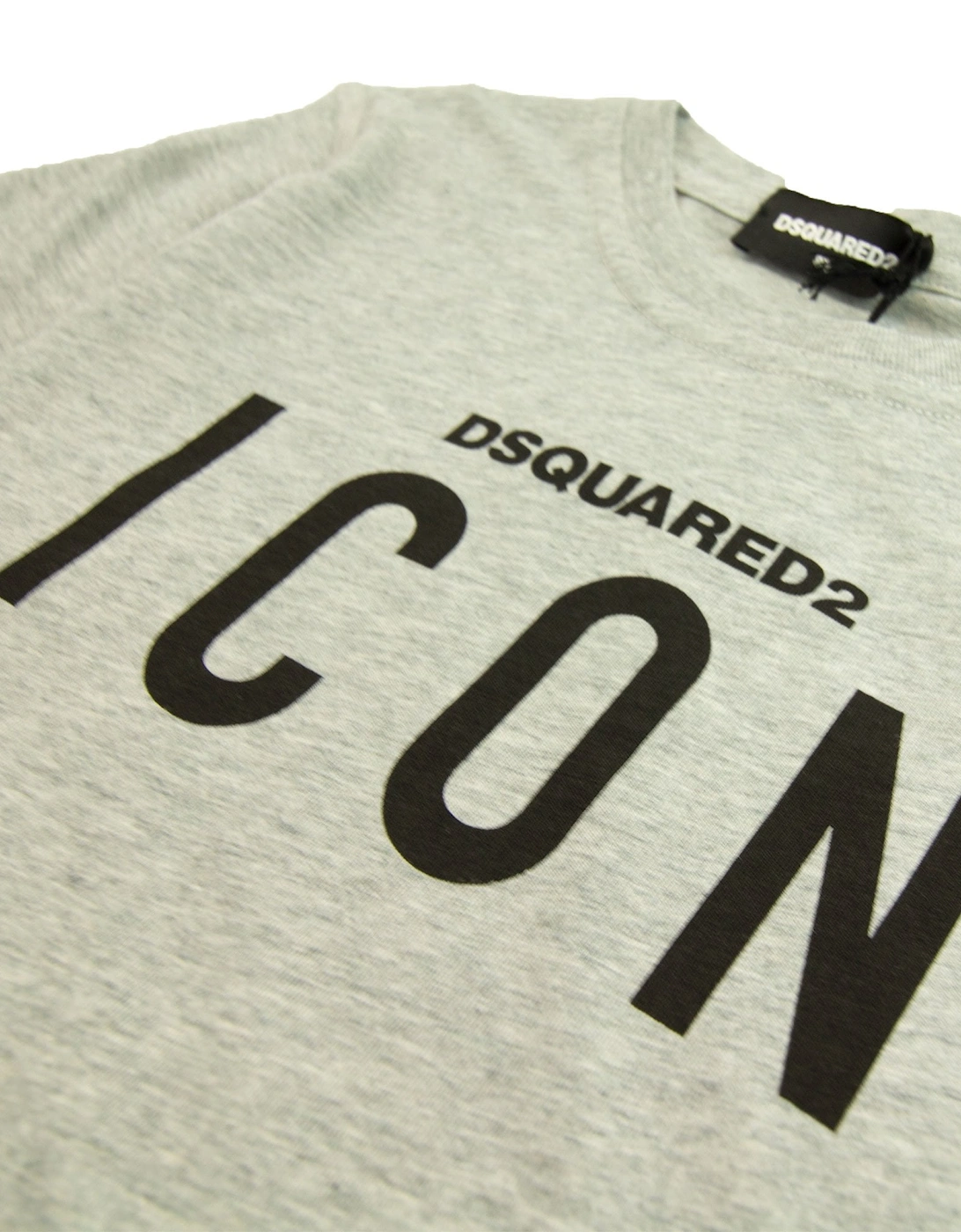 Kids D2 Icon Chest Logo Grey