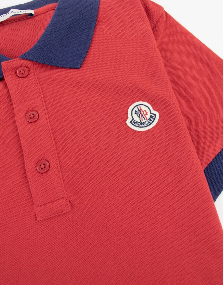 Junior Logo Maglia S/s Polo Red 455