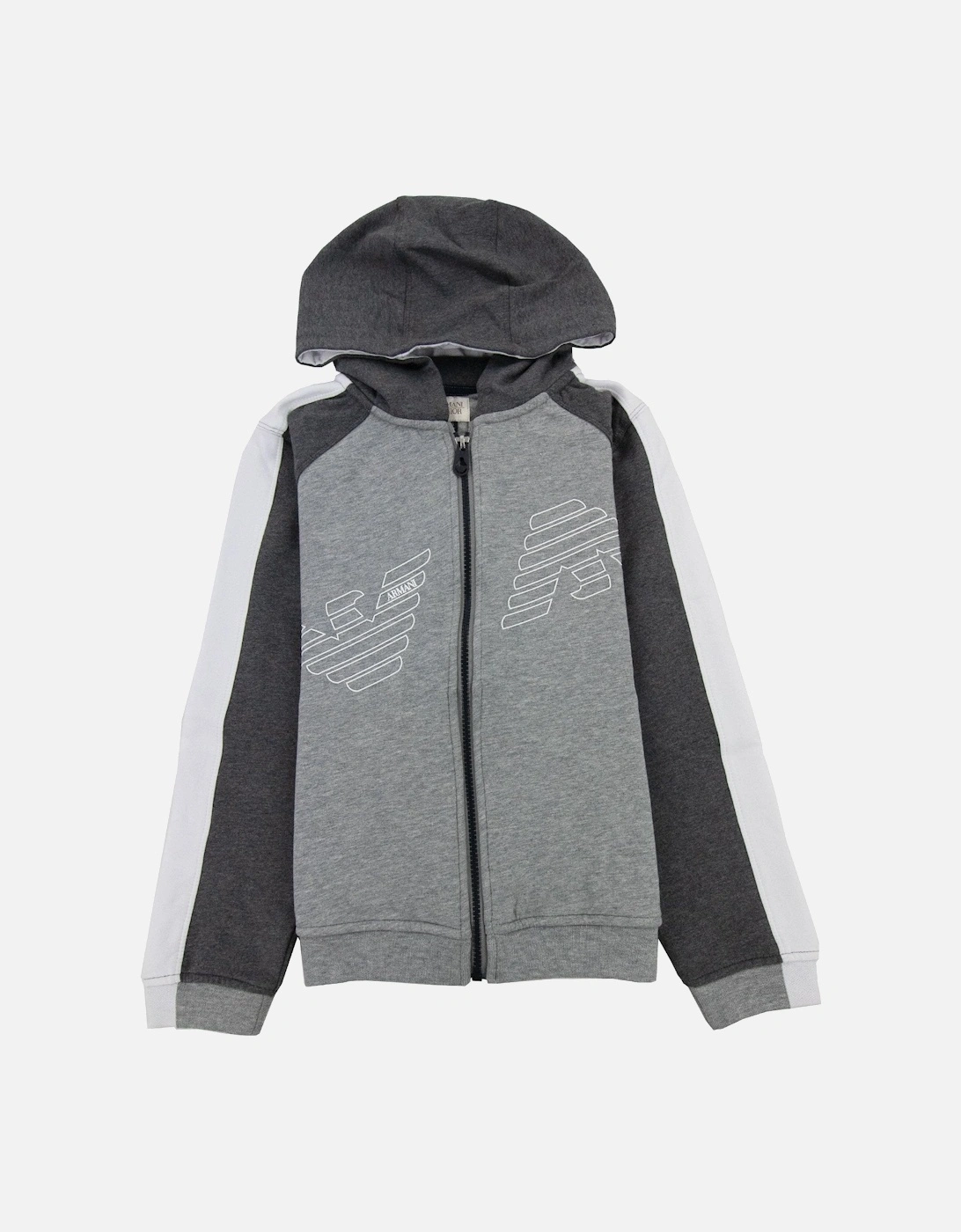 Junior Eagle Logo Tracksuit Melange Grigio, 3 of 2