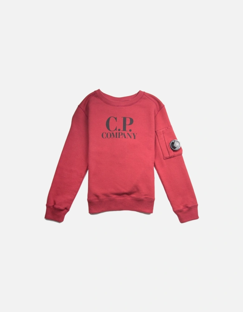 Undersixteen Watch Viewer Crew Neck Sweatshirt Red