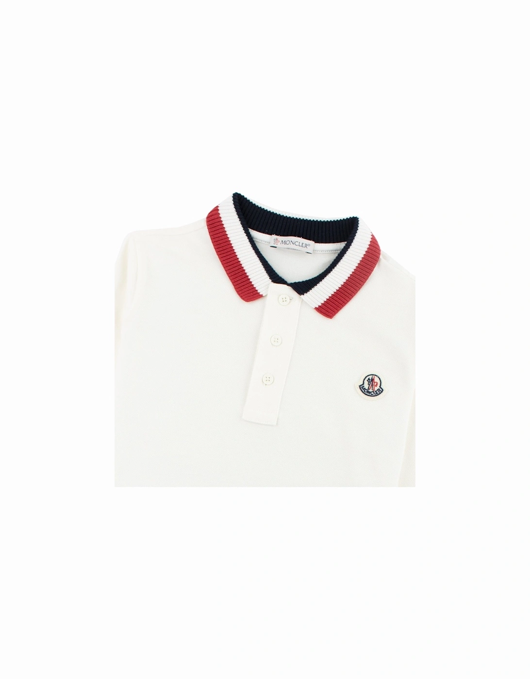 Junior Long Sleeve Polo Shirt White