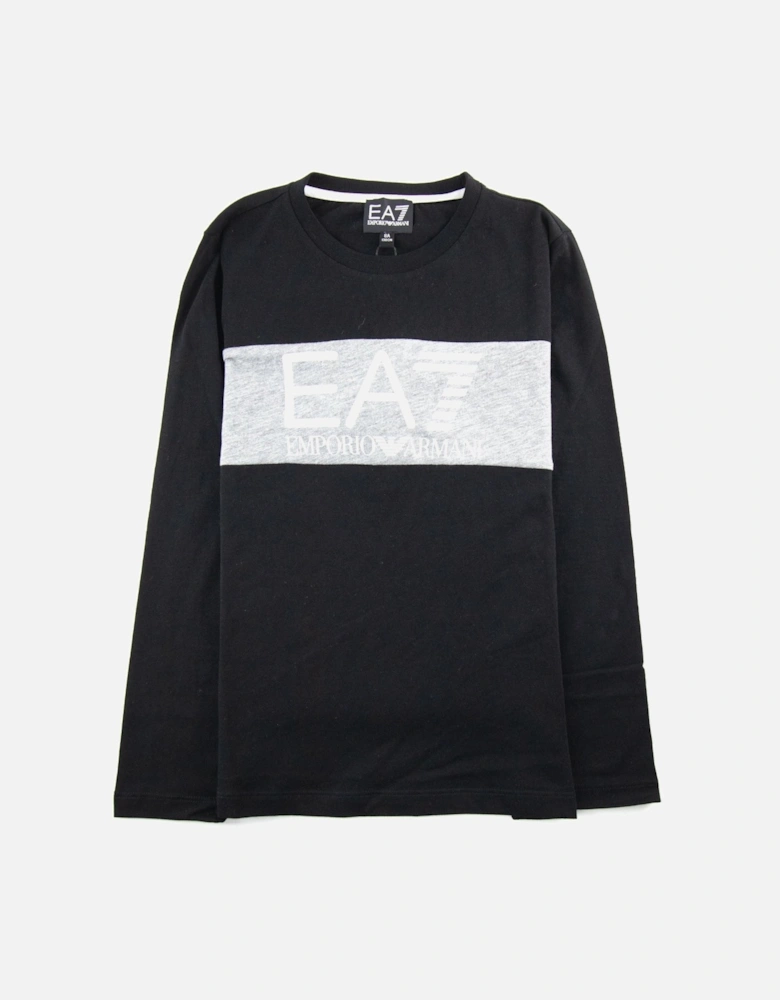 Junior Logo L/s T Shirt Black