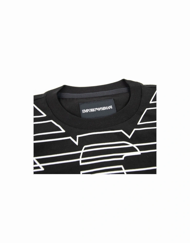 Jnr Eagle Logo Tshirt Black APR1