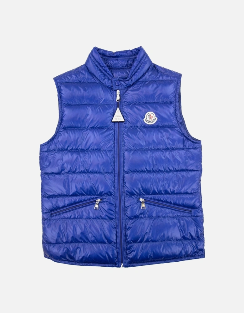 Junior Gui Down Gilet Blue 758