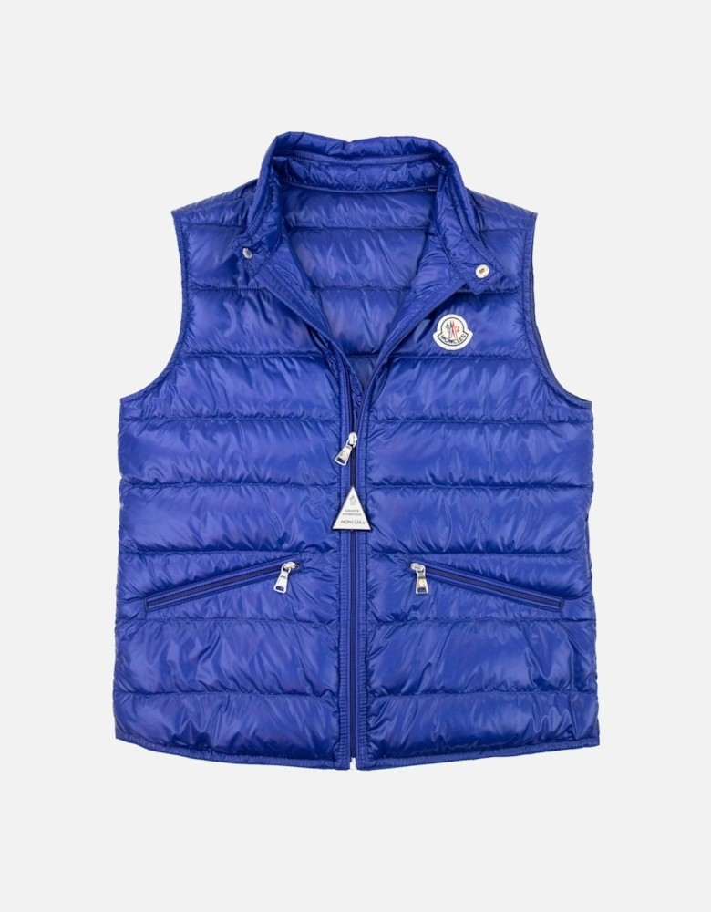 Junior Gui Down Gilet Blue 758