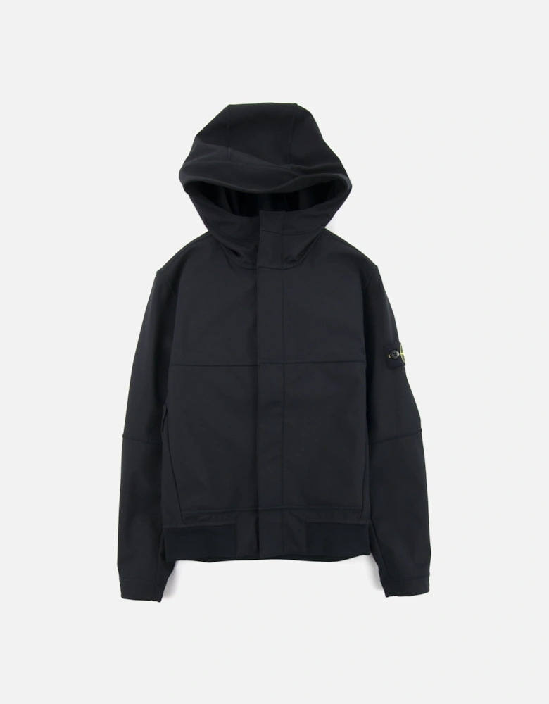 Junior 40234 Concealed Zip Soft Shell Jacket Black V0029