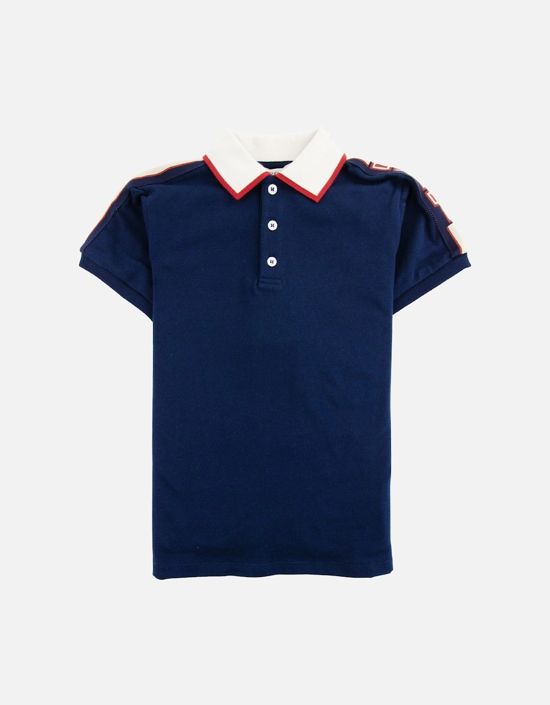 Junior Arm Logo Polo Shirt Blue, 3 of 2