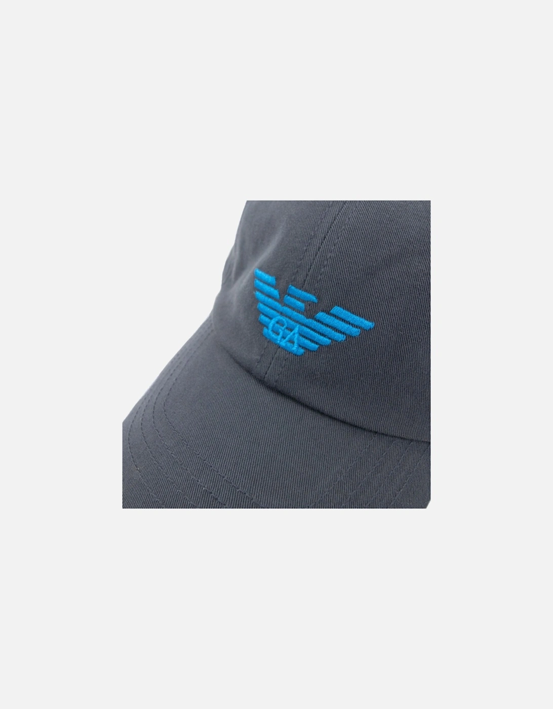 Junior Embroidered Eagle Logo Cap Grey/blue
