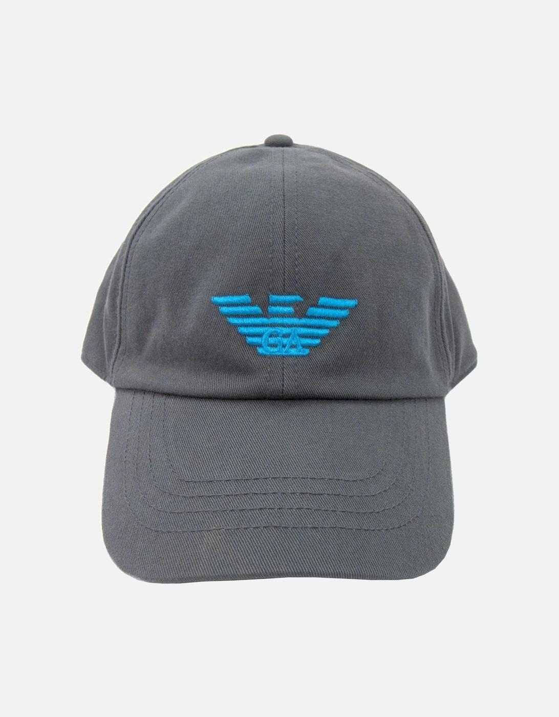 Junior Embroidered Eagle Logo Cap Grey/blue, 4 of 3