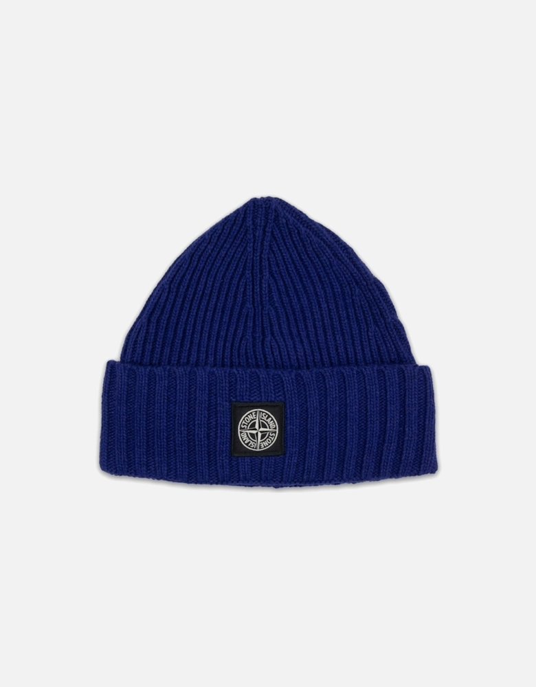 Junior N03z3 Wool Ribbed Beanie Electric Blue V0022