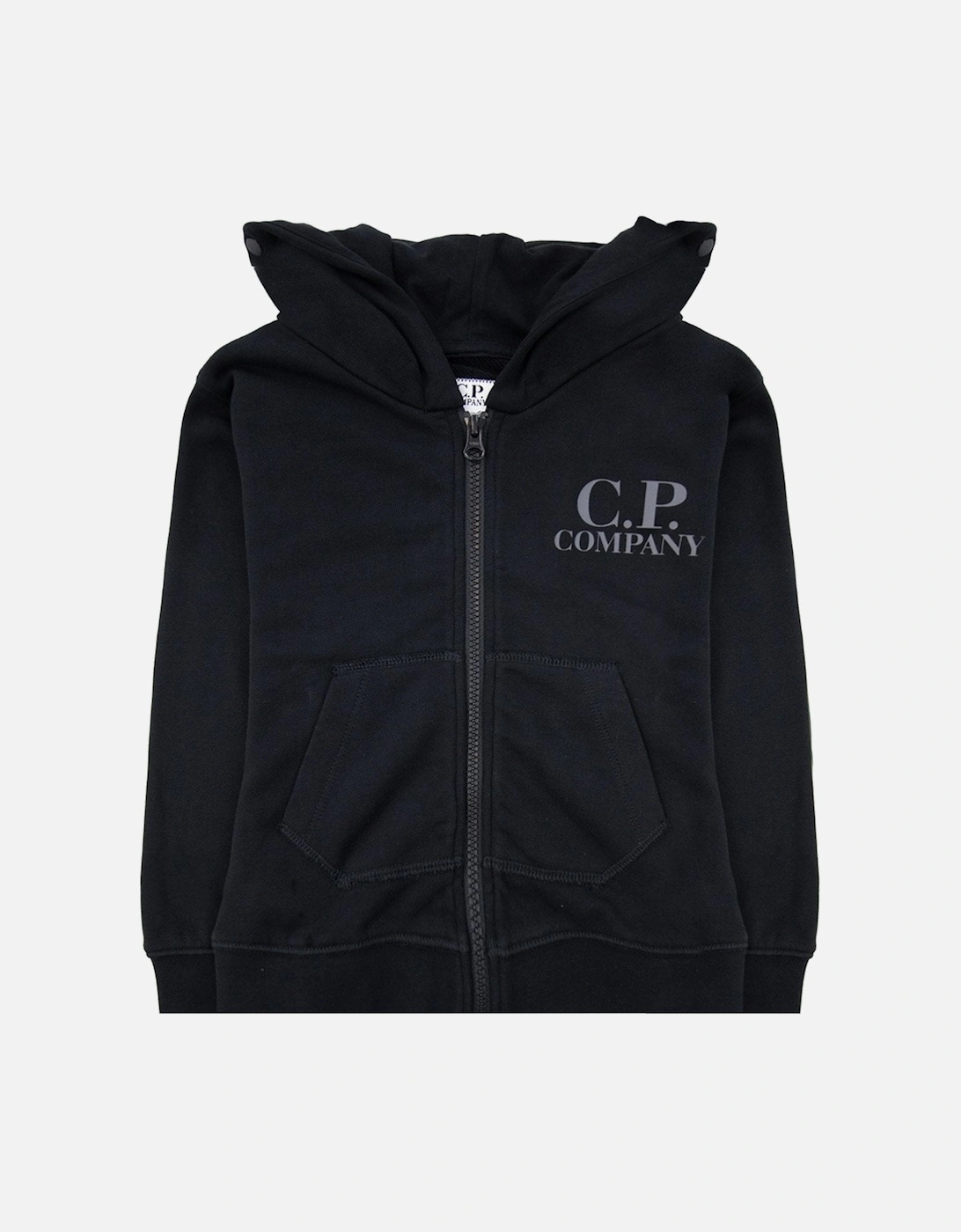 Undersixteen U16 Diagonal Fleece Goggle Hooded Sweatshirt Black 999, 6 of 5