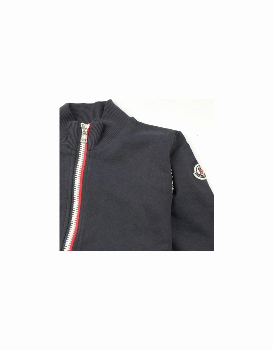 Junior Zip Up Bomber Jacket Navy
