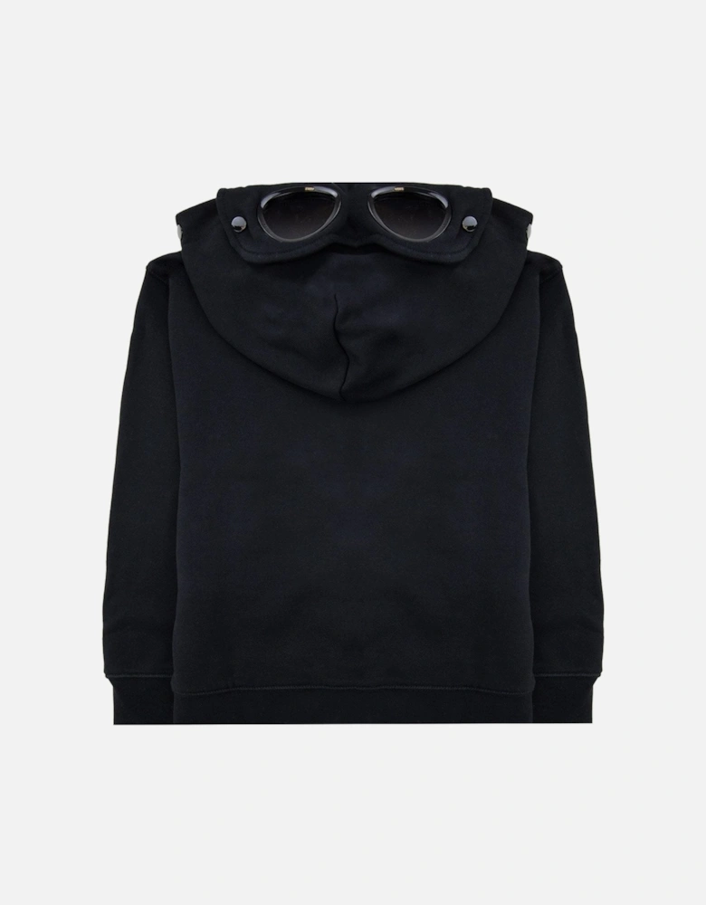 Undersixteen U16 Diagonal Fleece Goggle Hooded Sweatshirt Black 999