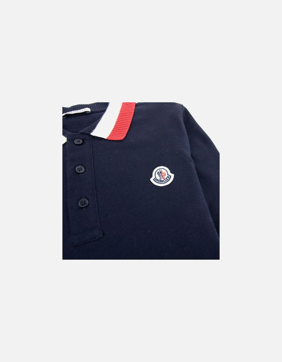Junior Long Sleve Polo Shirt Navy 742