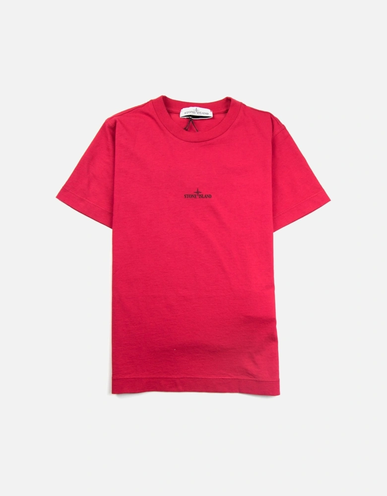 Junior Back Compass Logo T-Shirt Red