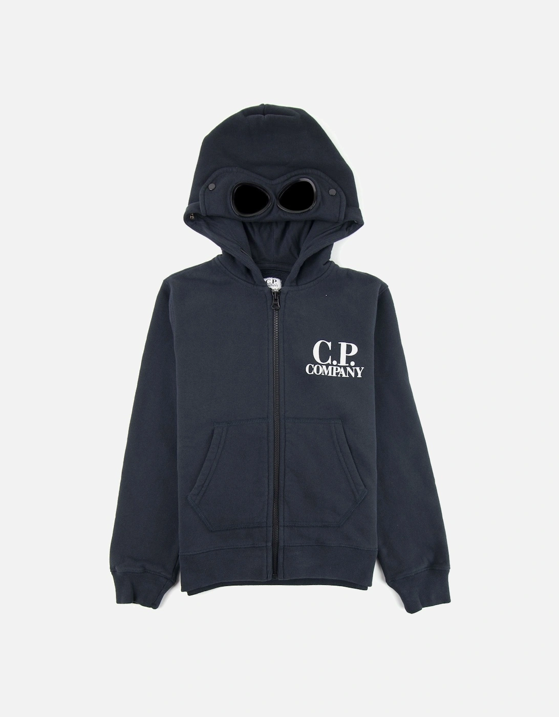 Undersixteen Basic Fleece Goggle Hooded Sweatshirt Navy 888, 4 of 3