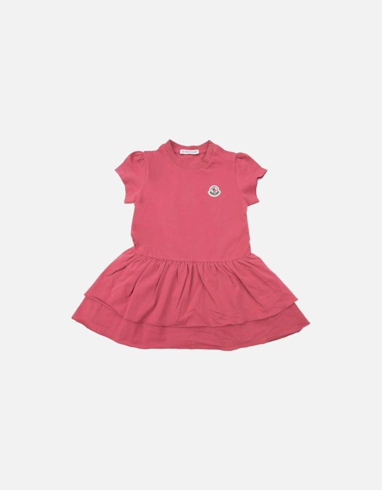 Junior Baby Girls Ruffle Dress Pink 557