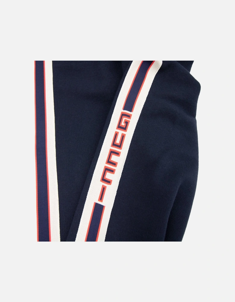 Junior Jacquard Trim Tracksuit Bottom Navy 4275