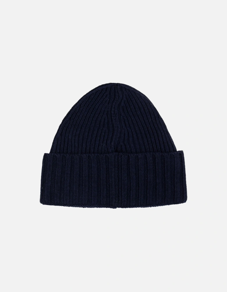Junior N03z3 Wool Ribbed Beanie Navy Blue V0020