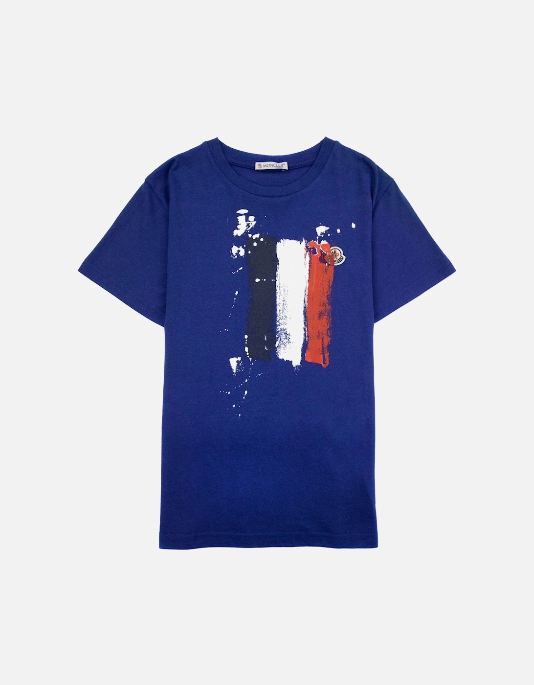 Junior Hand Painted Logo T Shirt Royal Blue, 4 of 3